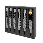 HMT Broaching Insertfoam Twist Drill and HSS Broach Cutter set 5PC 10-22mm