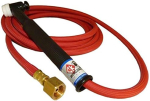 CK17 Rigid Head Gas Cooled TIG Torch with 7.6m Superflex Cable 3/8 BSP 150 Amp @100% Duty Cycle