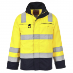 Portwest FR61 - Bizflame Work Hi-Vis Multi-Norm Contrast FR Jacket Yellow/Navy XL