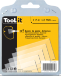115 x 102mm Cover Lens - Pack of 5