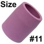 CK 3 Series Standard Alumina Gas Cup, Size 11, 29mm Long x 17.5mm Bore