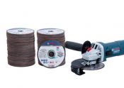 Bosch Promotion Package X200 115x1mm Cutting Discs & X1 Pro 750W Angle Grinder 240v