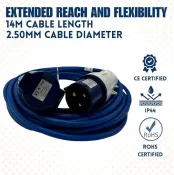 240V Extension Lead 14m 2.50mm Cable 32amp – (10823)