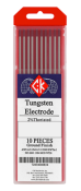 1.6 mm CK 2% Thoriated Red Tungsten Electrode 175mm Long