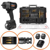 VersaDrive Impact Wrench V18-900 2 x 4.0AH Kit & ImpactaStep Cutter Set & Site Installation Kit