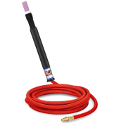 CK9P 2 Series 4m Gas Cooled Pencil TIG Torch with Superflex Cable,3/8 BSP 125 Amps @100% Duty Cycle