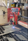 Used Swift-Cut CNC plasma cutter with Powermax 125