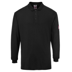 FR10-Modaflame Knit FR Long Sleeve Polo Shirt