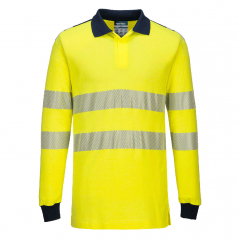 FR702 - PW3 Modaflame Knit Hi-Vis FR Long Sleeve Polo Shirt