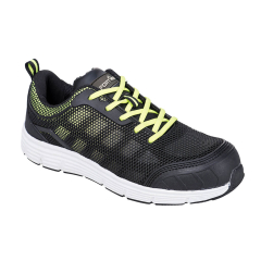FT15 - Steel Textile Trainer S1P FO SR Black/Green