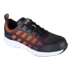FT15 - Steel Textile Trainer S1P FO SR Black/Orange