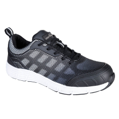 FT15 - Steel Textile Trainer S1P FO SR Black/White