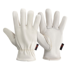 Hide Drivers Glove- Ivory