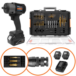 VersaDrive Impact Wrench V18-900 2 x 4.0AH Kit & ImpactaStep Cutter Set & Site Installation Kit