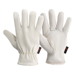 Hide Drivers Glove- Ivory