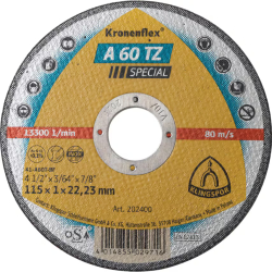 115 x 1mm Klingspor Thin Cutting Discs - A60TZ Special
