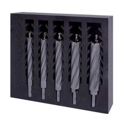 4PC 9/16,11/16,7/8 & 15/16Inch VersaDrive Extralong TCT HoleCutters - 100mm Deep
