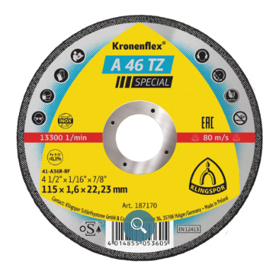 4½'' 115mm x 1.6mm Thin Cutting Disc - A46TZ