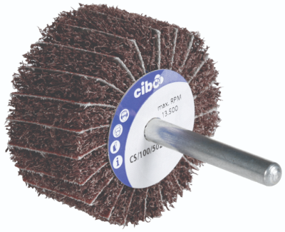 50 X 25 x 6mm Flapwheel  Interleaved - Coarse