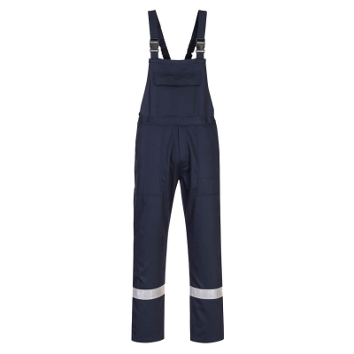 BZ17 - Bizweld Work FR Bib and Brace Navy