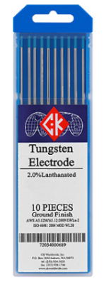 CK 2.4mm 2% Lanthanated Blue Tungsten 175mm