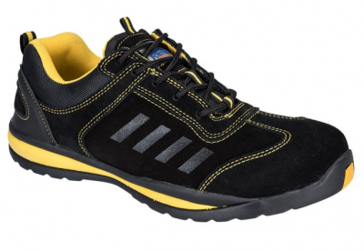 Portwest FW34 - Steelite Lusum Safety Trainer S1P HRO Black Size 6