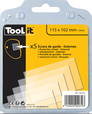 115 x 102mm Cover Lens - Pack of 5
