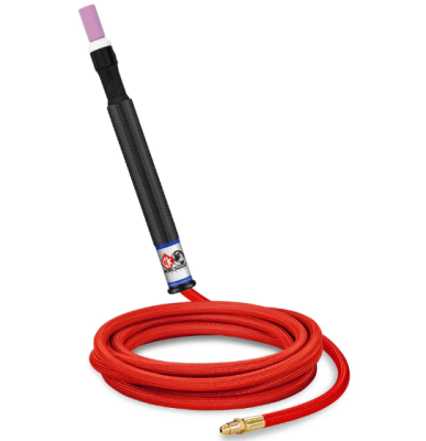 CK9P 8M Gas Cooled Pencil TIG Torch with Superflex Cable,3/8 BSP 125 Amps @100% Duty Cycle