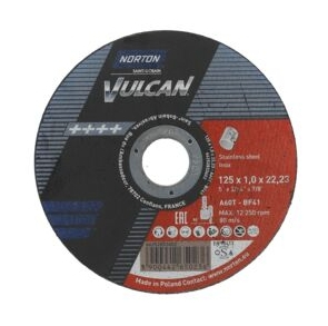 Norton Vulcan 125 x 1mm Slitting Disc
