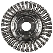 KLINGSPOR BR 600 Z 125mm X 22 TWIST KNOT WIRE WHEEL M/S