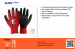 Predator Coloursafe Ruby Red Glove  PU Cut 1/A -Large