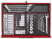 TengTools 53Inch PRO35™ roller cabinet tool kit 615 pieces